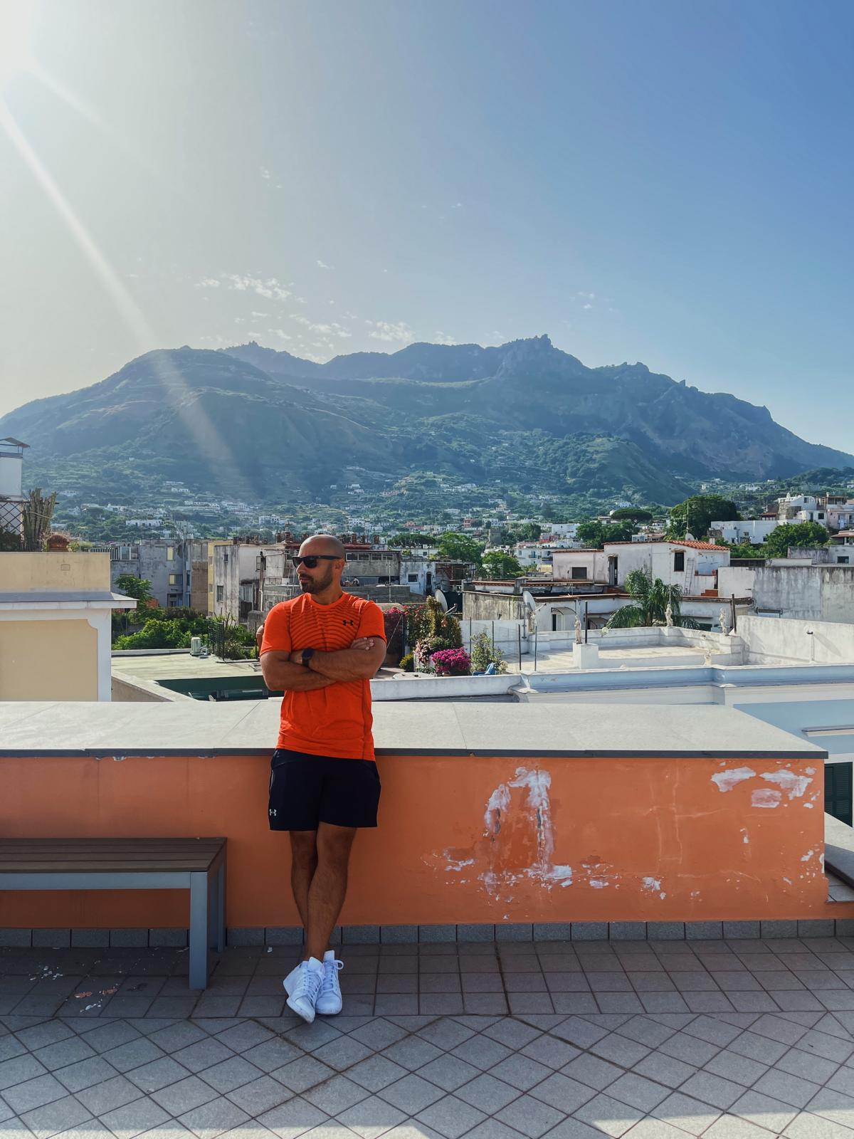 James Overstreet in Ischia, Italy